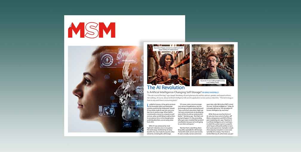 Artificial Intelligence in Self Storage by MSM